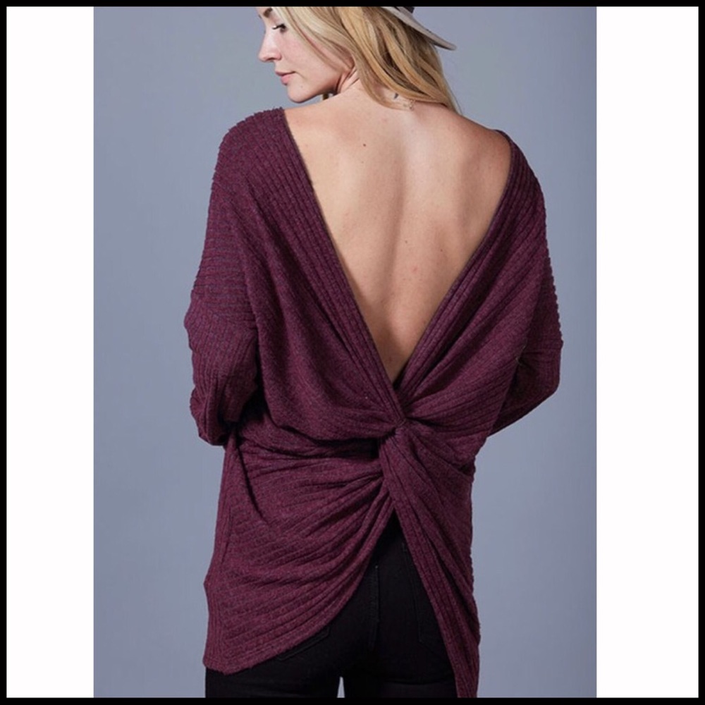 Ribbed Knot Twist Top - Picture 4 of 5